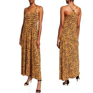 Donna Morgan Leopard Print Jersey Maxi Dress